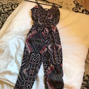 Tribal print romper